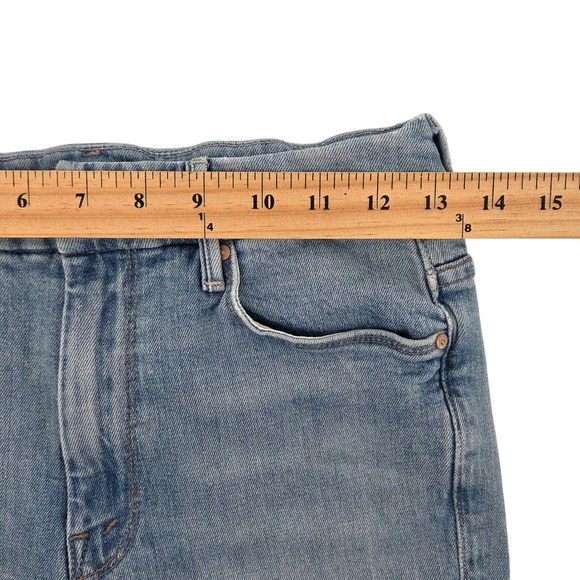 MOTHER High Waisted Looker Ankle Jeans 26 Blue Light Wash Skinny Denim - Picture 6 of 9